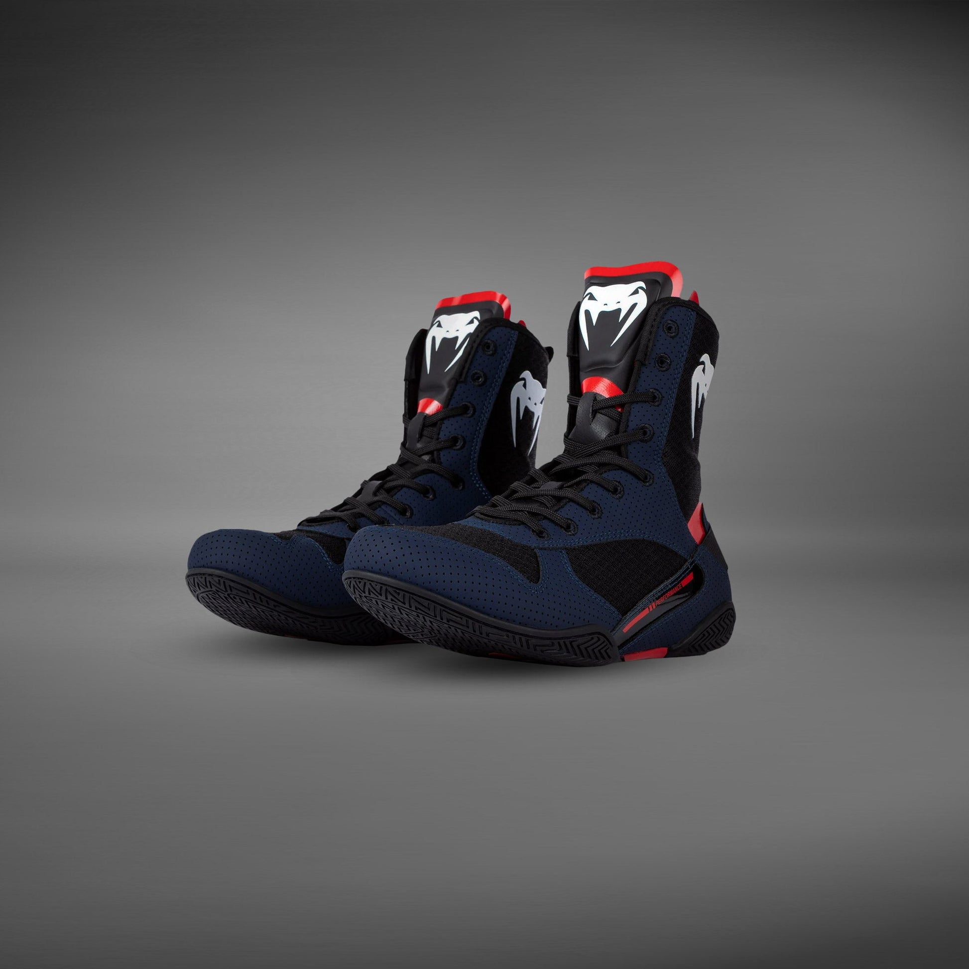 Venum Elite Boxing Shoes Navy/Black/Red Venum - Main Image