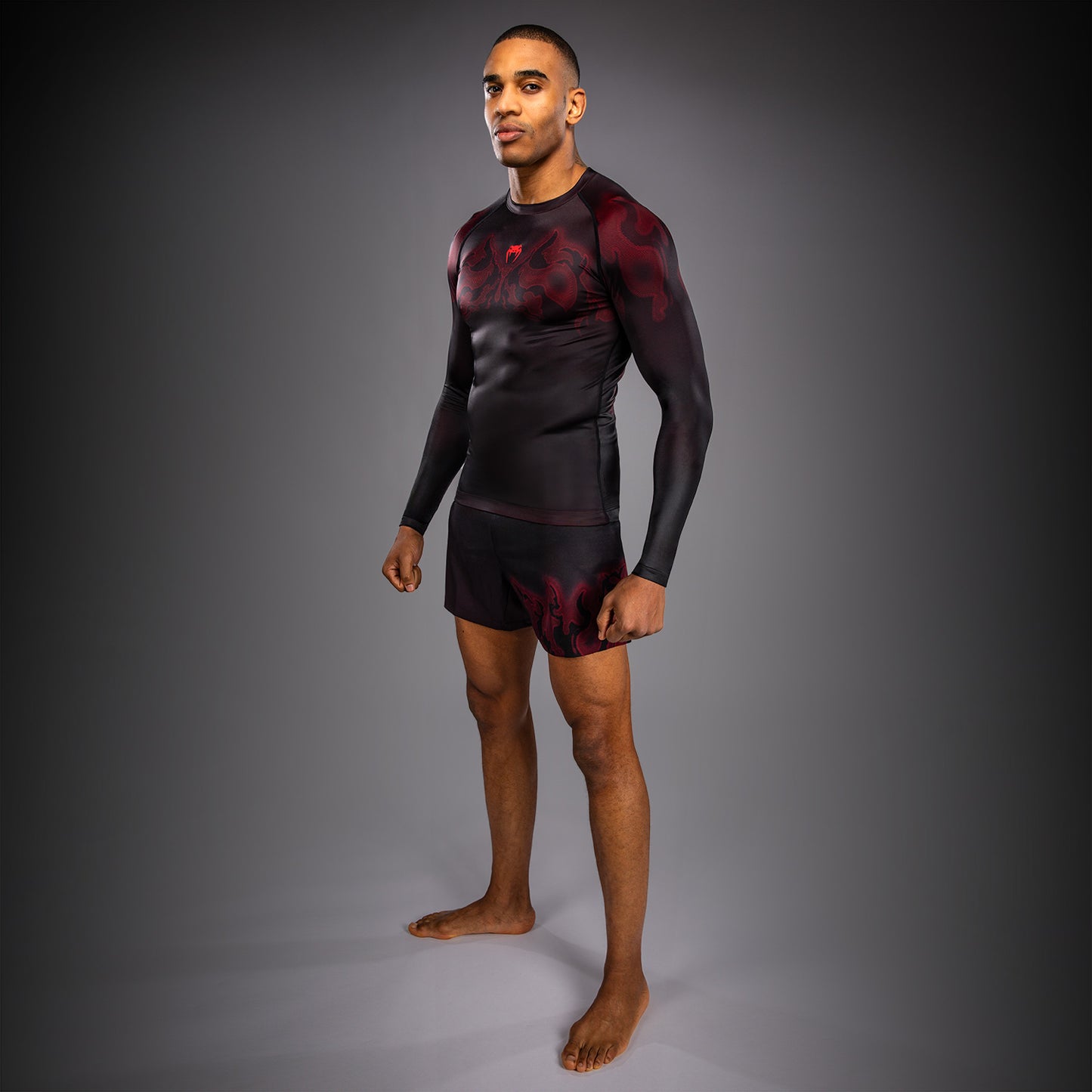Venum Spectre Long Sleeve Rashguard - Black/Red  product-type_Compression T-Shirts Venum