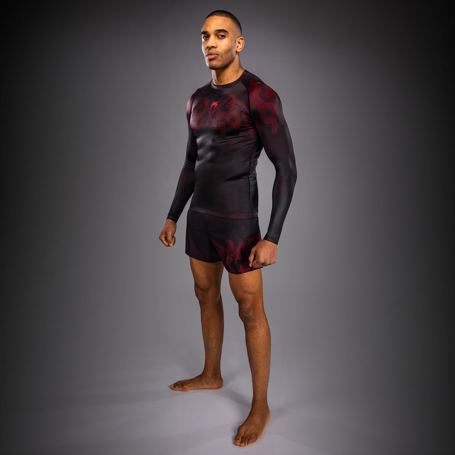 Venum Spectre Long Sleeve Rashguard - Black/Red  product-type_Compression T-Shirts Venum