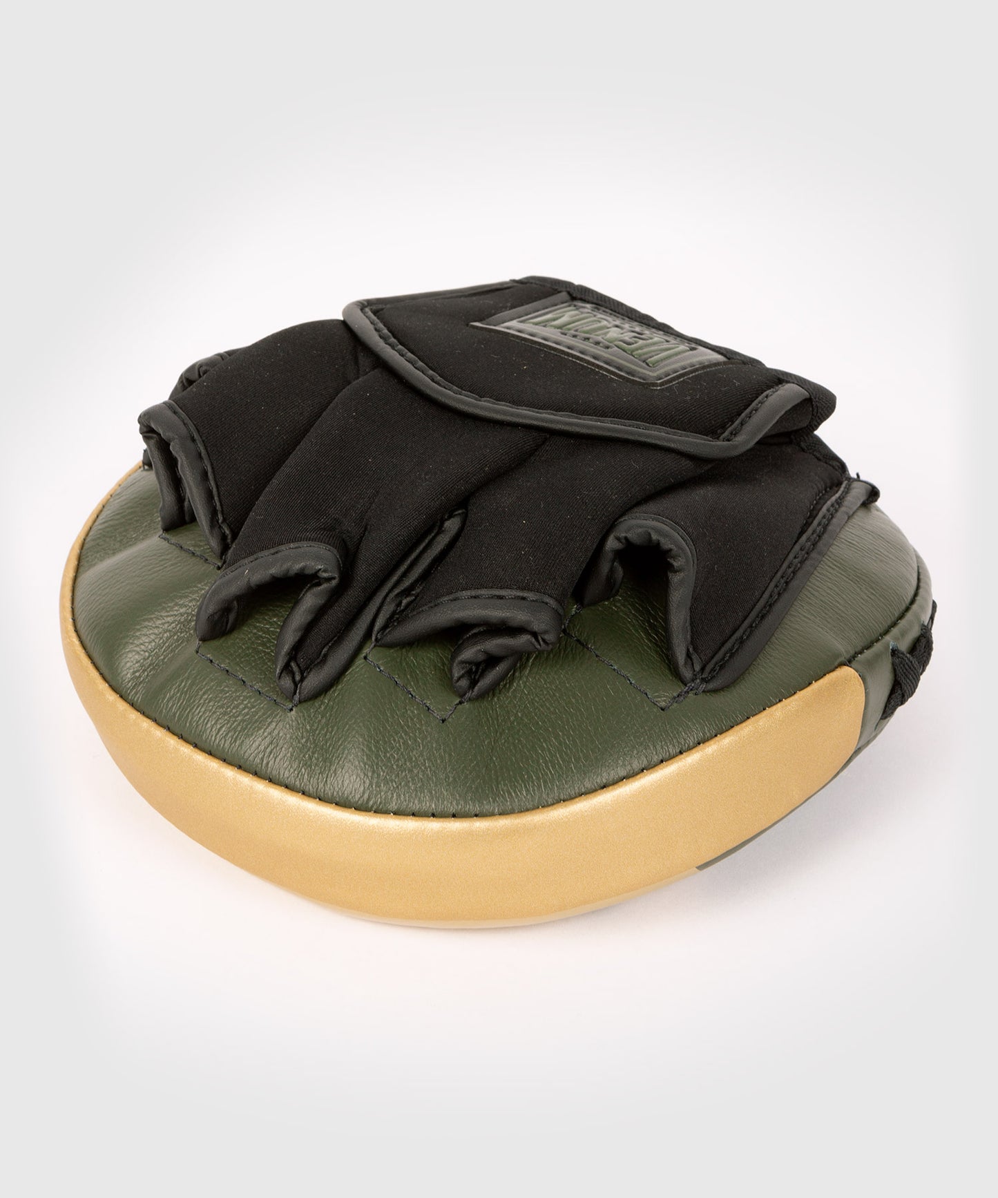 Venum Pro Boxing Mini Curved Punch Mitts (Pair) - Khaki/Gold