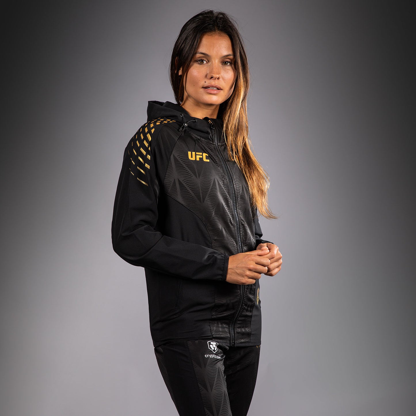 Women's UFC Zenith by Venum Champion Authentic Fight Night Walkout Hoodie
