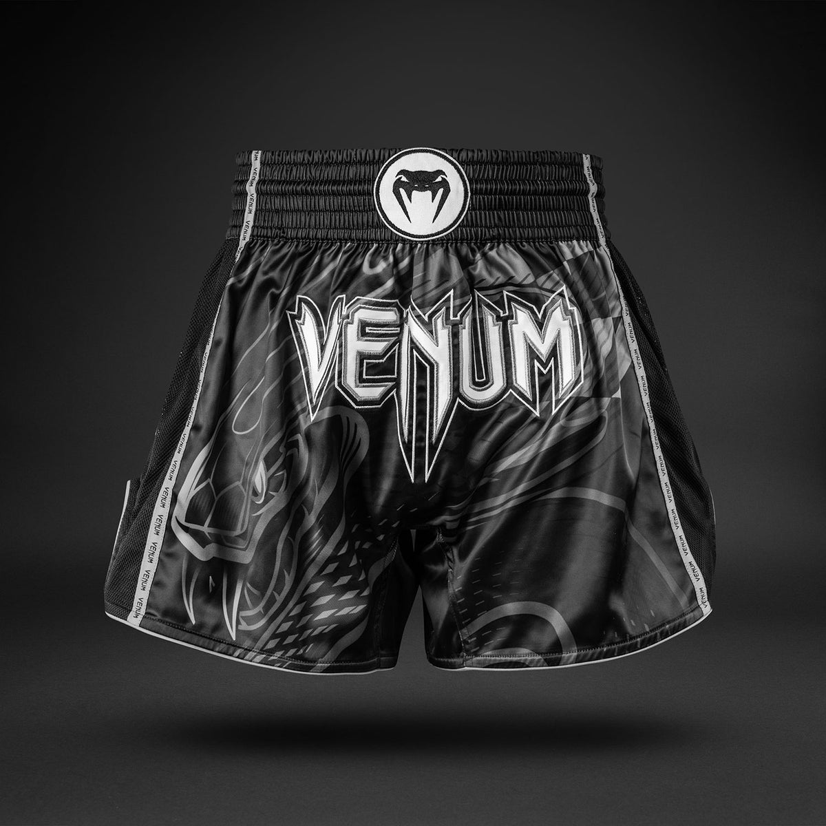 Crimson Viper 2.0 Muay Thai Shorts Black/Grey