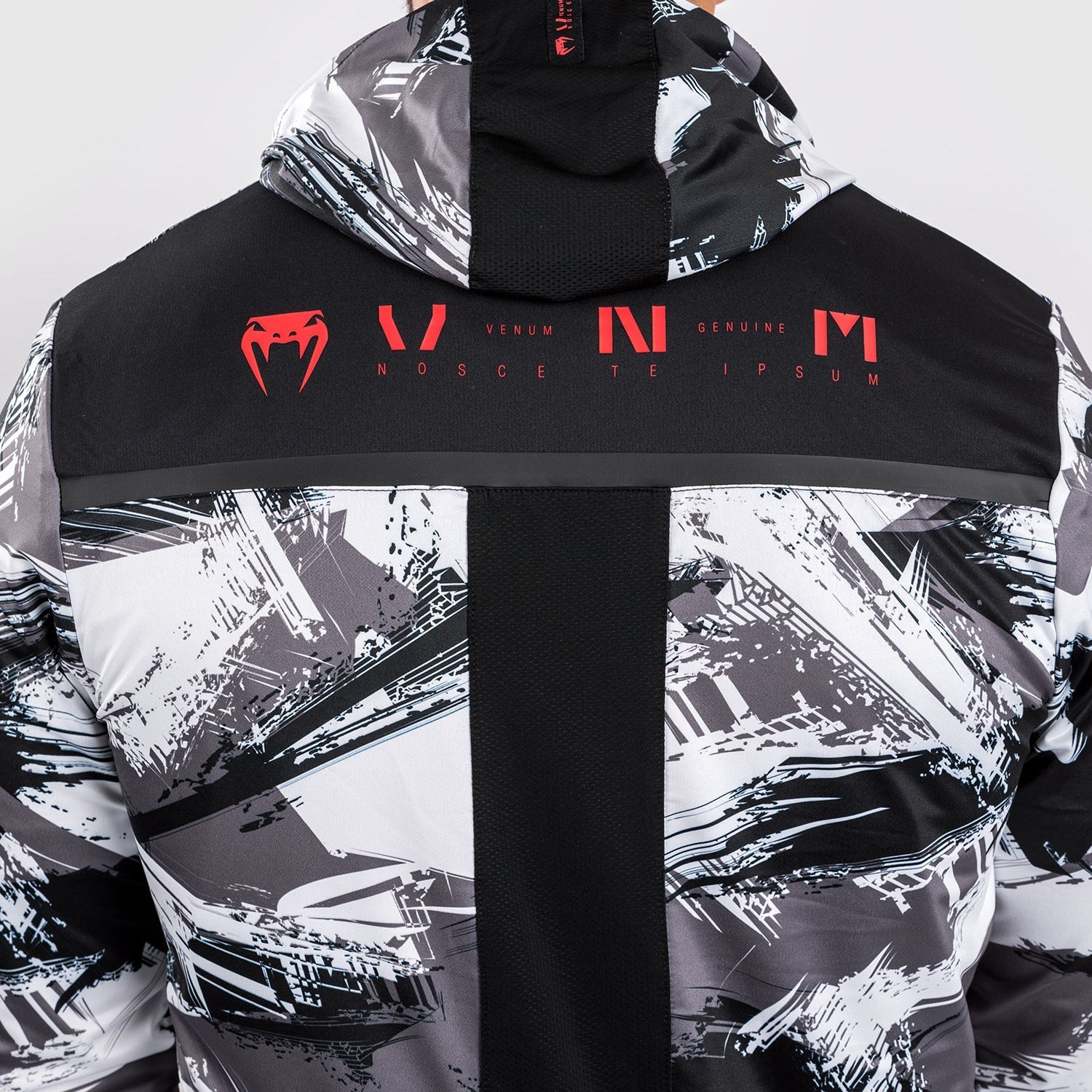 Venum Electron 3.0 Hoodie - Grey/Red - Venum