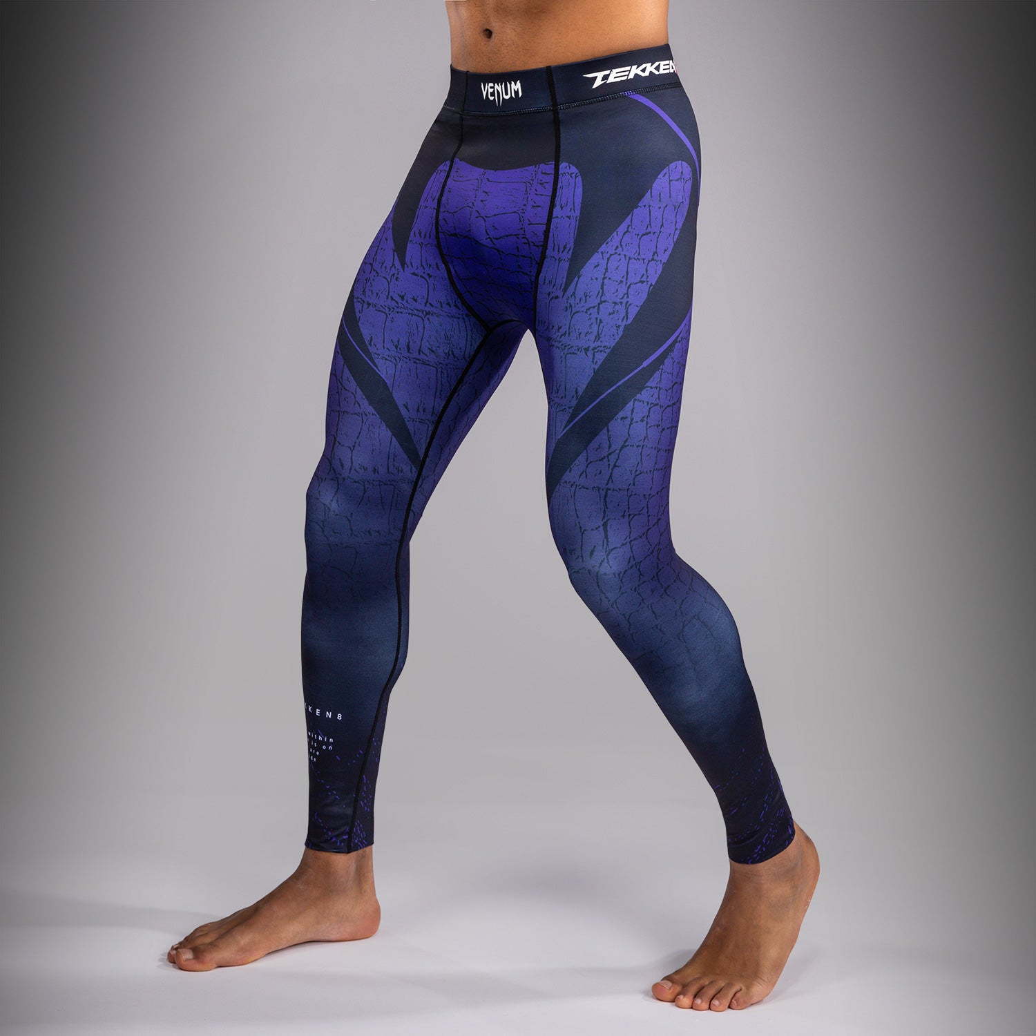 Venum x TEKKEN 8 Spats - Kazuya - Black/Blue  product-type_Compression Pants Venum