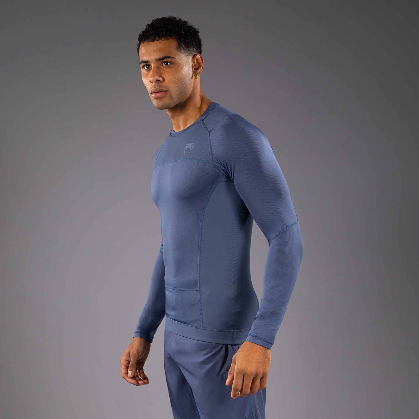 Venum G-Fit Air Men's Long Sleeve Rashguard - Foggy Blue