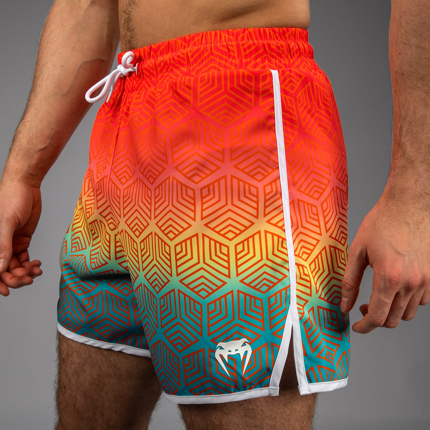 Venum Octane Board Shorts - Sunset Orange/Sky Blue - Venum
