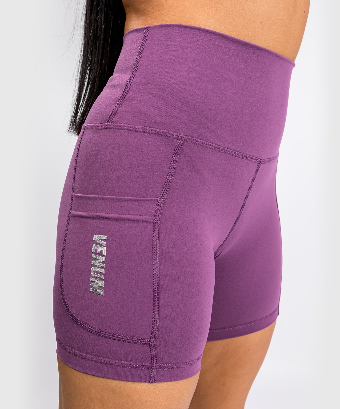 Venum Essential Women's Bike Shorts - Dusky Orchid/Brushed Silver