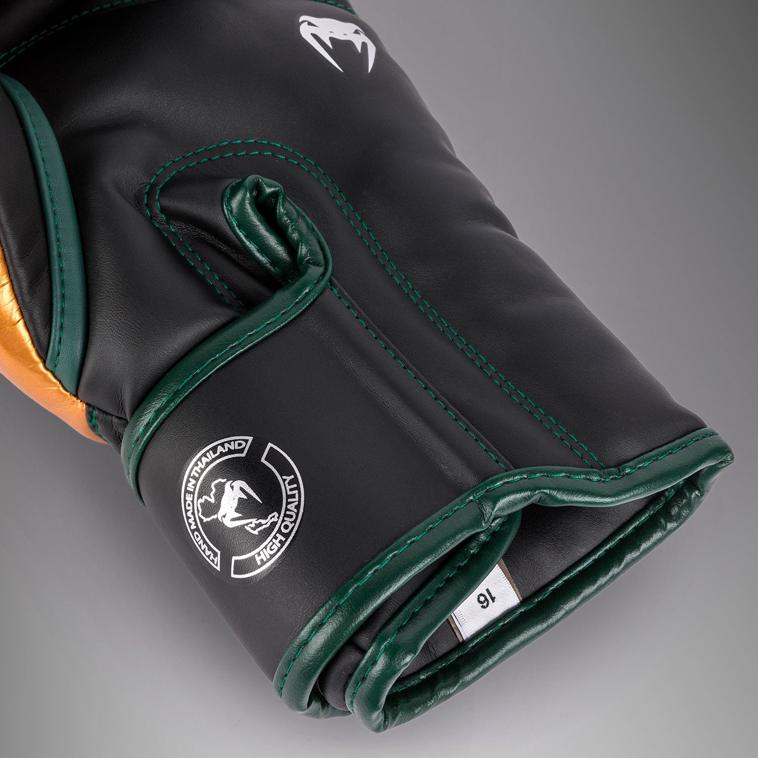 Venum Elite Boxing Gloves - Green/Bronze/Silver - Venum