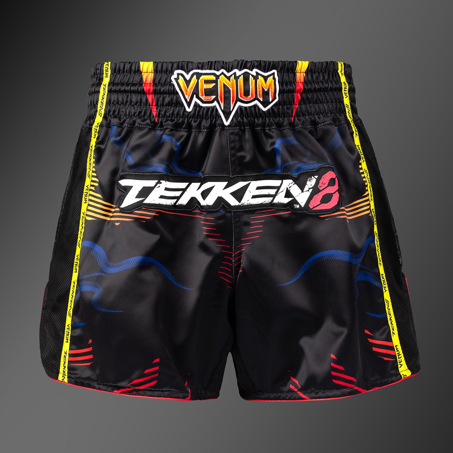 Venum x TEKKEN 8 Muay Thai Shorts - Yoshimitsu - Black/Orange - Venum
