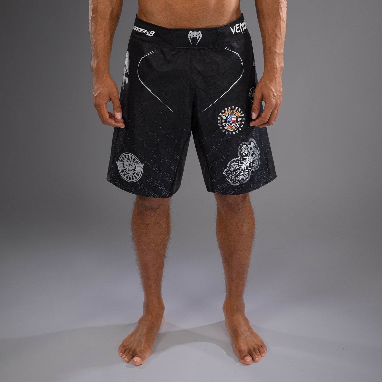 Venum x TEKKEN 8 - Paul Phoenix Fight Shorts - Black - Venum