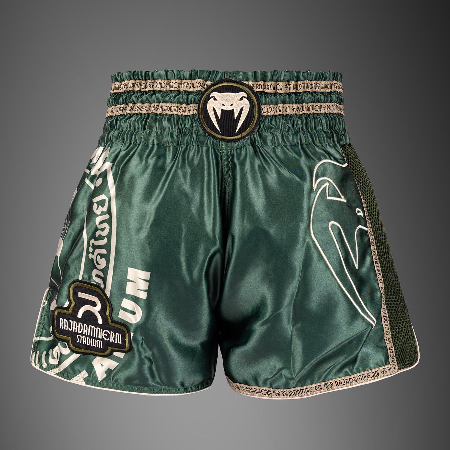 Venum x Rajadamnern Muay Thai Shorts - Military Green