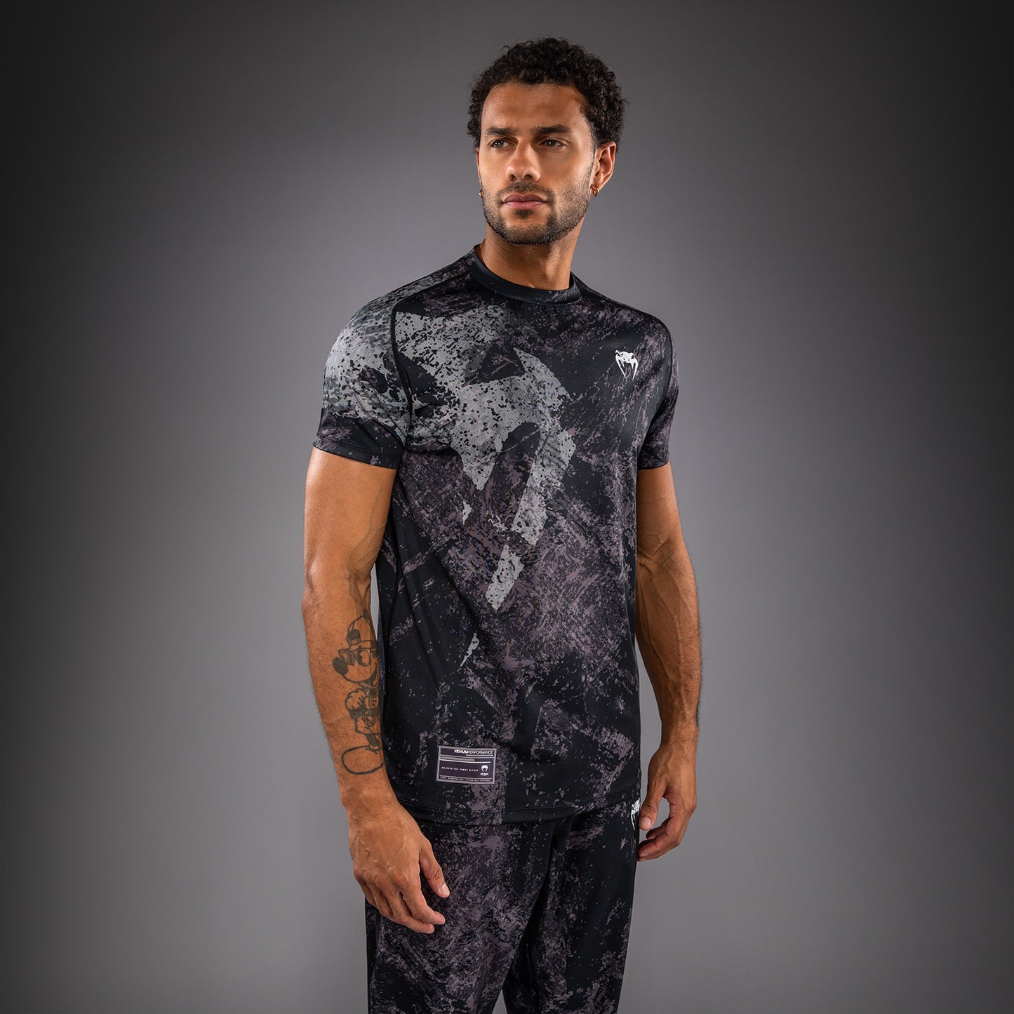 Venum Rage & Workout Dry Tech T-Shirt - Black/Grey  product-type_Dry Tech T-Shirts Venum