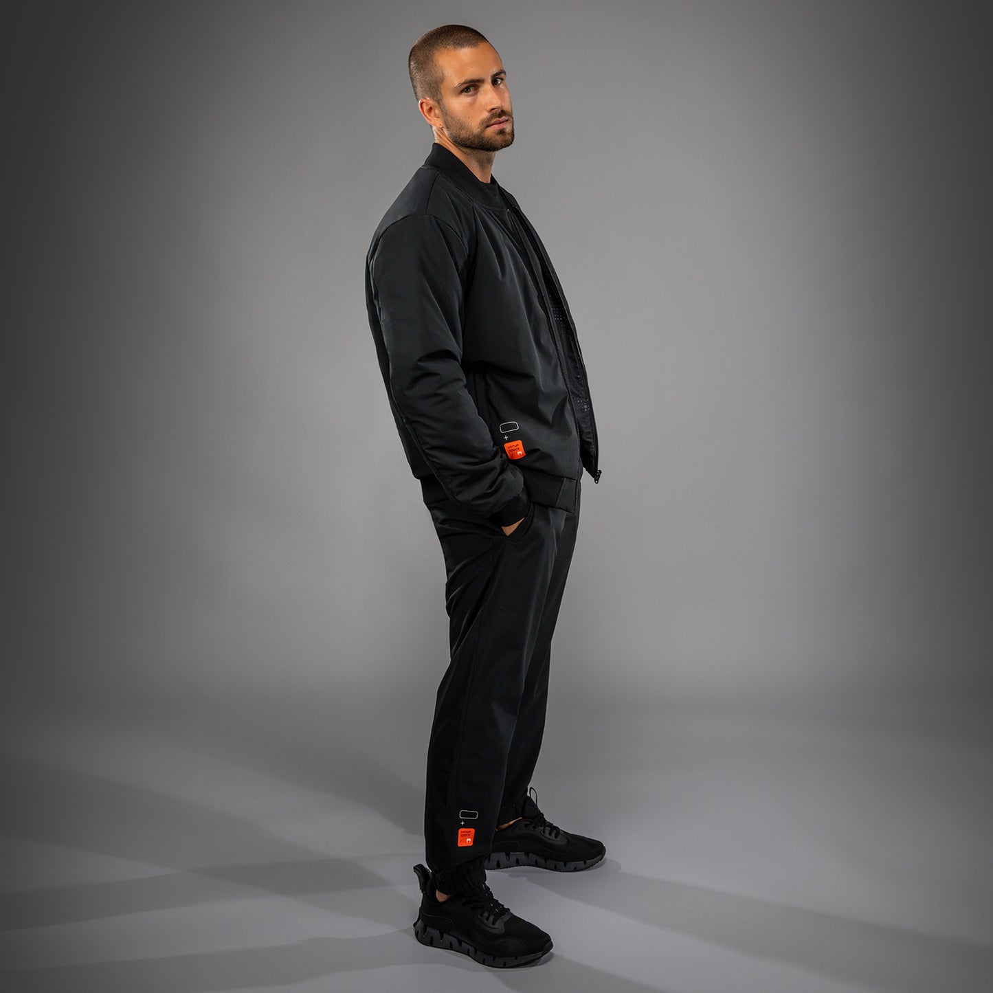 Venum Eclipse Bomber Jacket - Black/Ivory