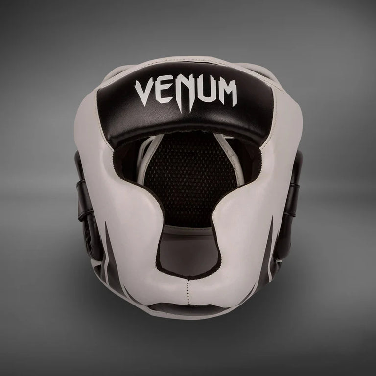 Venum Challenger Kids Headgear - Black/White - Venum