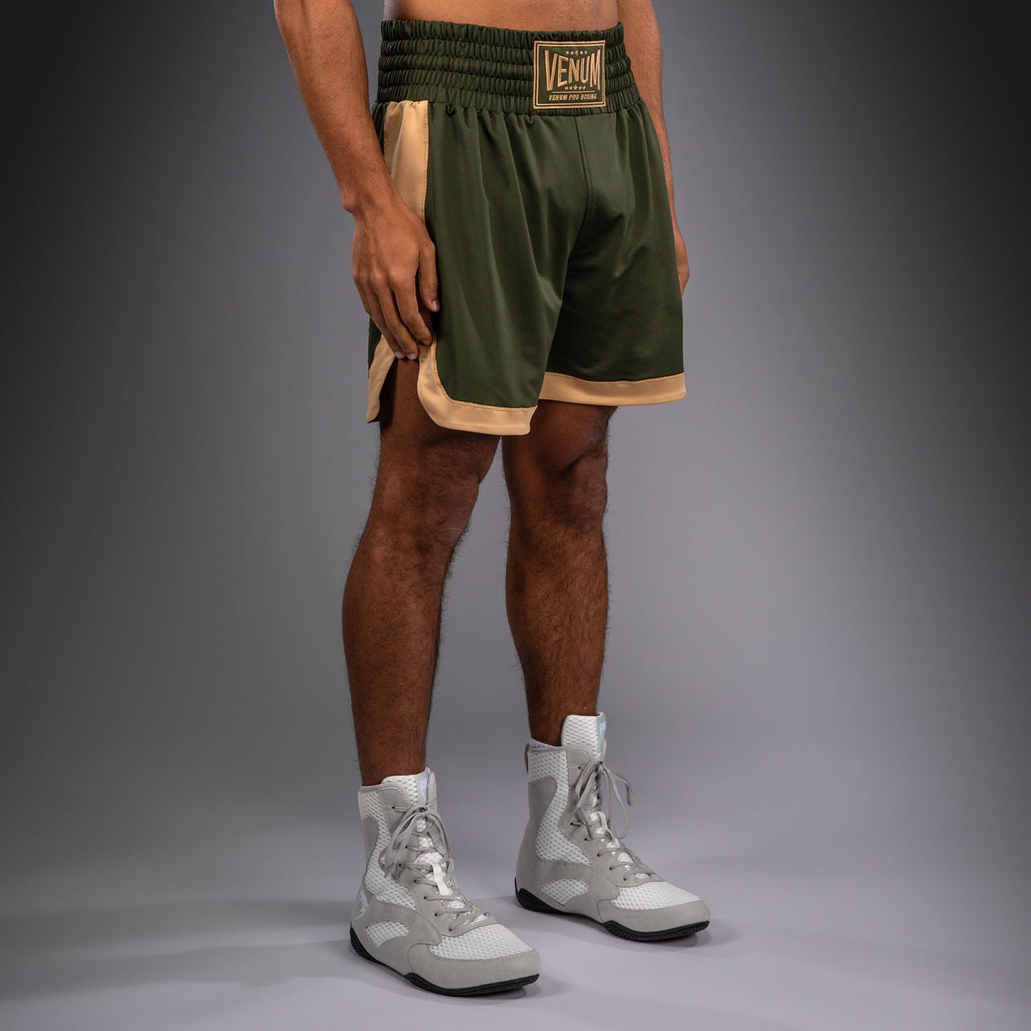 Venum Classic Boxing Shorts - Military Green/Sand