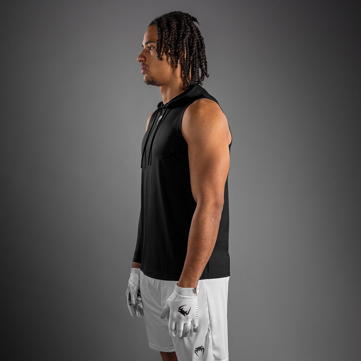 Venum Elite Sleeveless Dry-Tech Hoodie - Black