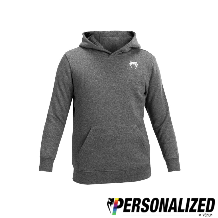 Venum Lineup Youth Personalized Hoodie - Heather Grey/White  product-type_Sweatshirts Venum