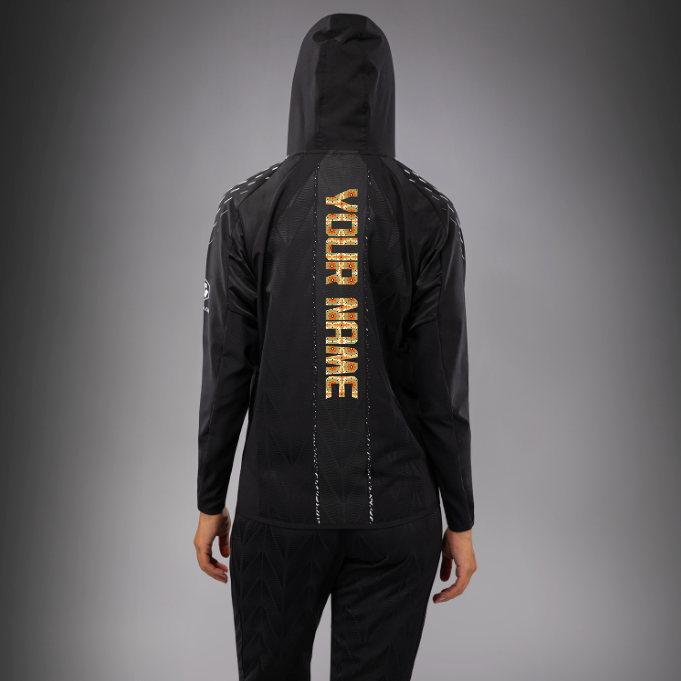 Women's UFC Zenith by Venum Black Authentic Noche UFC Fight Night Walkout Hoodie - Personalized