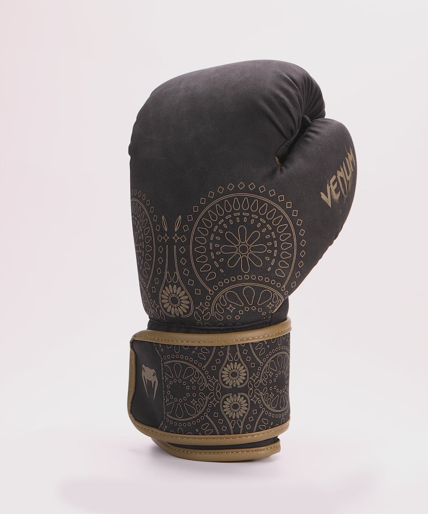 Venum Santa Muerte Dark Side - Boxing Gloves - Black/Brown
