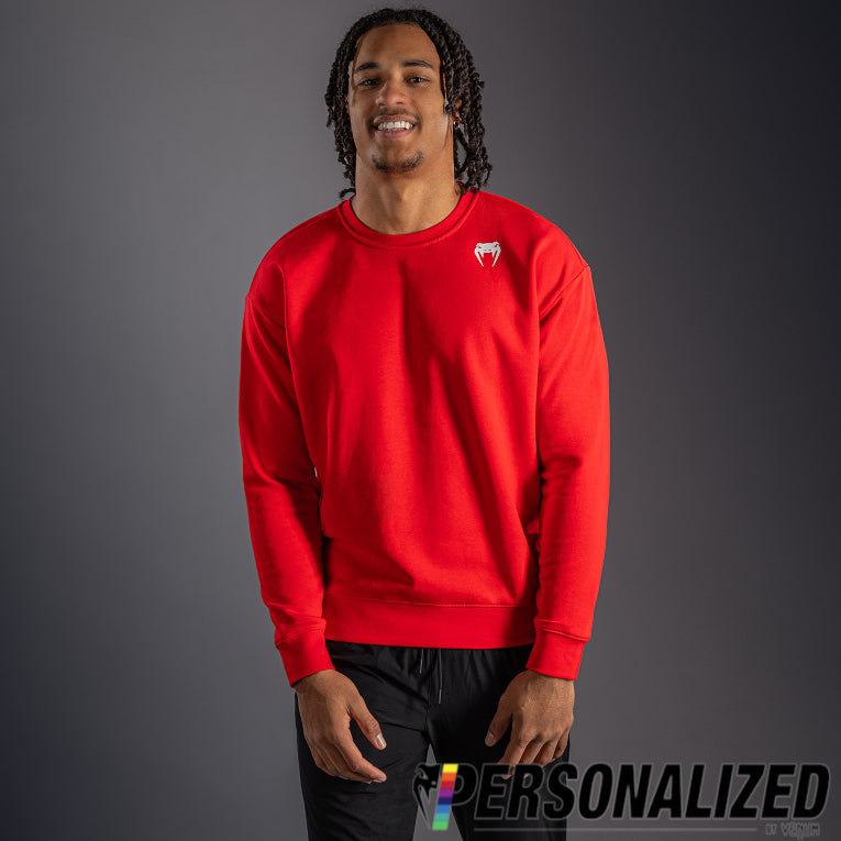Venum Lineup Personalized Fleece Crew - Red/White  product-type_Sweatshirts Venum