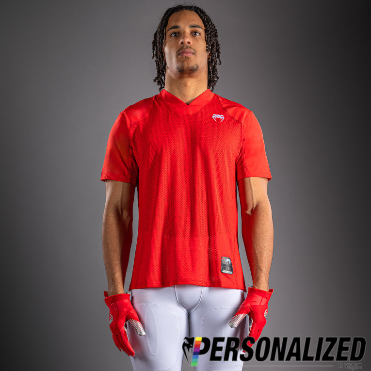 Venum Elite Personalized Football Short Sleeve Jersey - Red  product-type_Dry Tech T-Shirts Venum