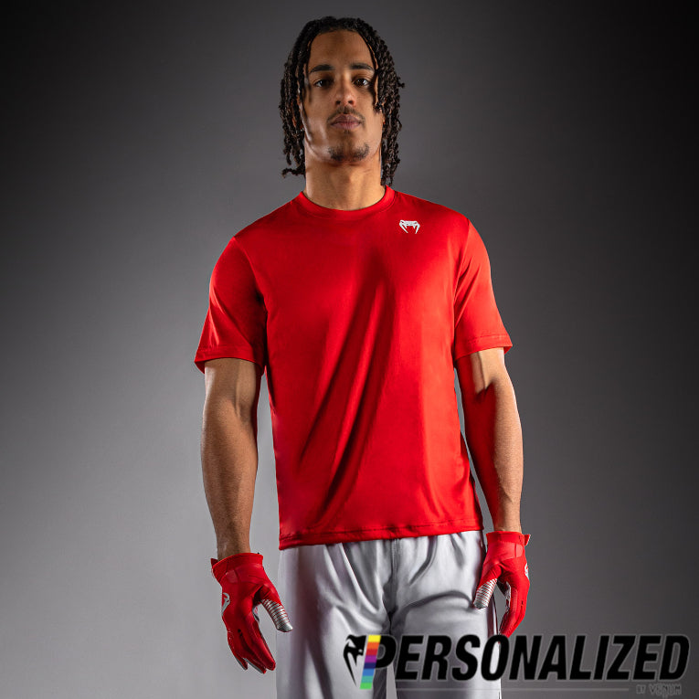 Venum Lineup Personalized Performance Short Sleeve T-Shirt - Red/White  product-type_Dry Tech T-Shirts Venum