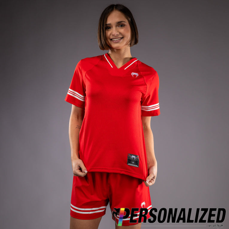 Venum Women's Elite Personalized Flag Football Jersey - Red  product-type_Dry Tech T-Shirts Venum