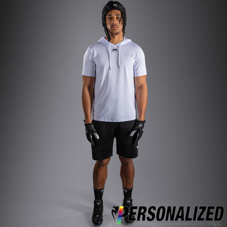 Venum Elite Personalized Short Sleeve Dry-Tech Hoodie - White  product-type_Sweatshirts Venum