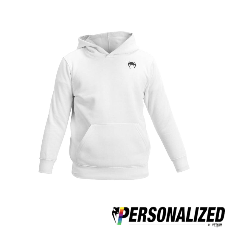 Venum Lineup Youth Personalized Hoodie - White/Black  product-type_Sweatshirts Venum