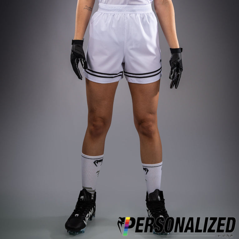 Venum Women's Elite Personalized Flag Football Shorts - White  product-type_Dry Tech T-Shirts Venum