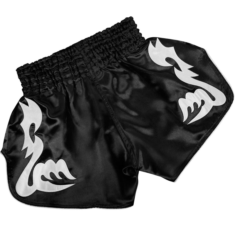 Pantalones Cortos de Muay Thai Venum Bangkok Inferno - Negro/Blanco