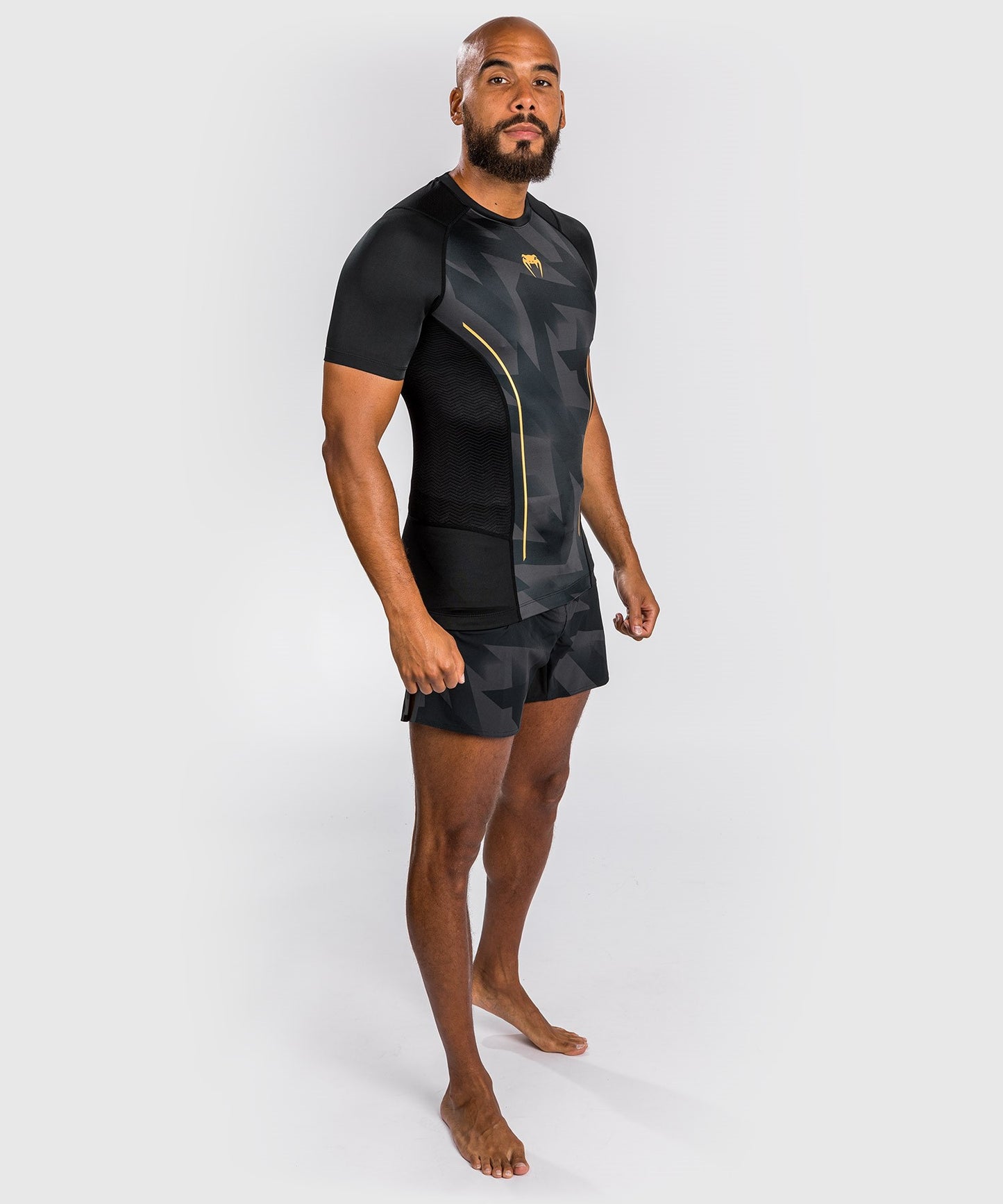 Venum Razor Rashguard Short Sleeves - Black/Gold