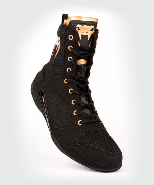 Venum Elite Boxing Shoes Black Bronze Venum