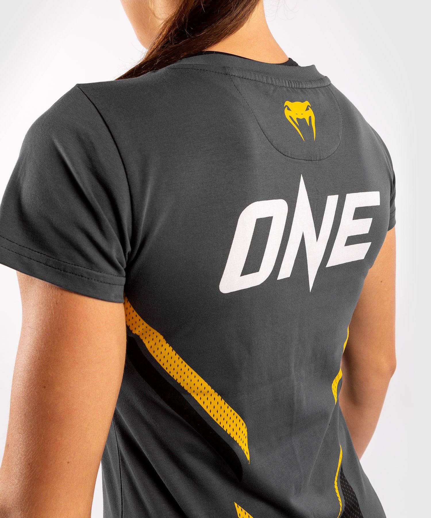 Venum ONE FC Impact T shirt for women Grey Yellow