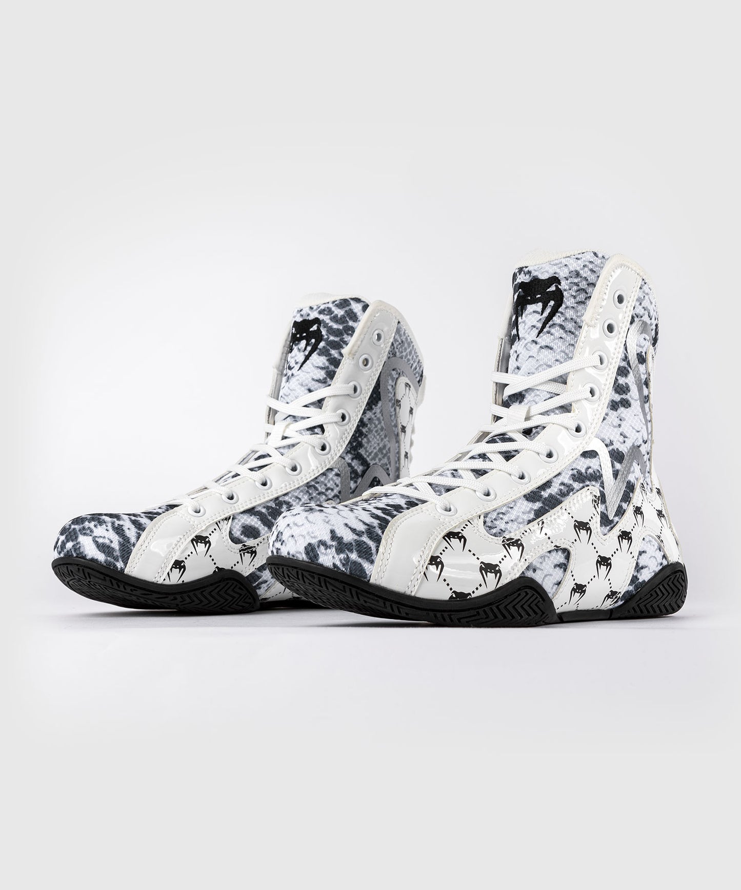 Venum White Snake Boxing Shoes for Women - White