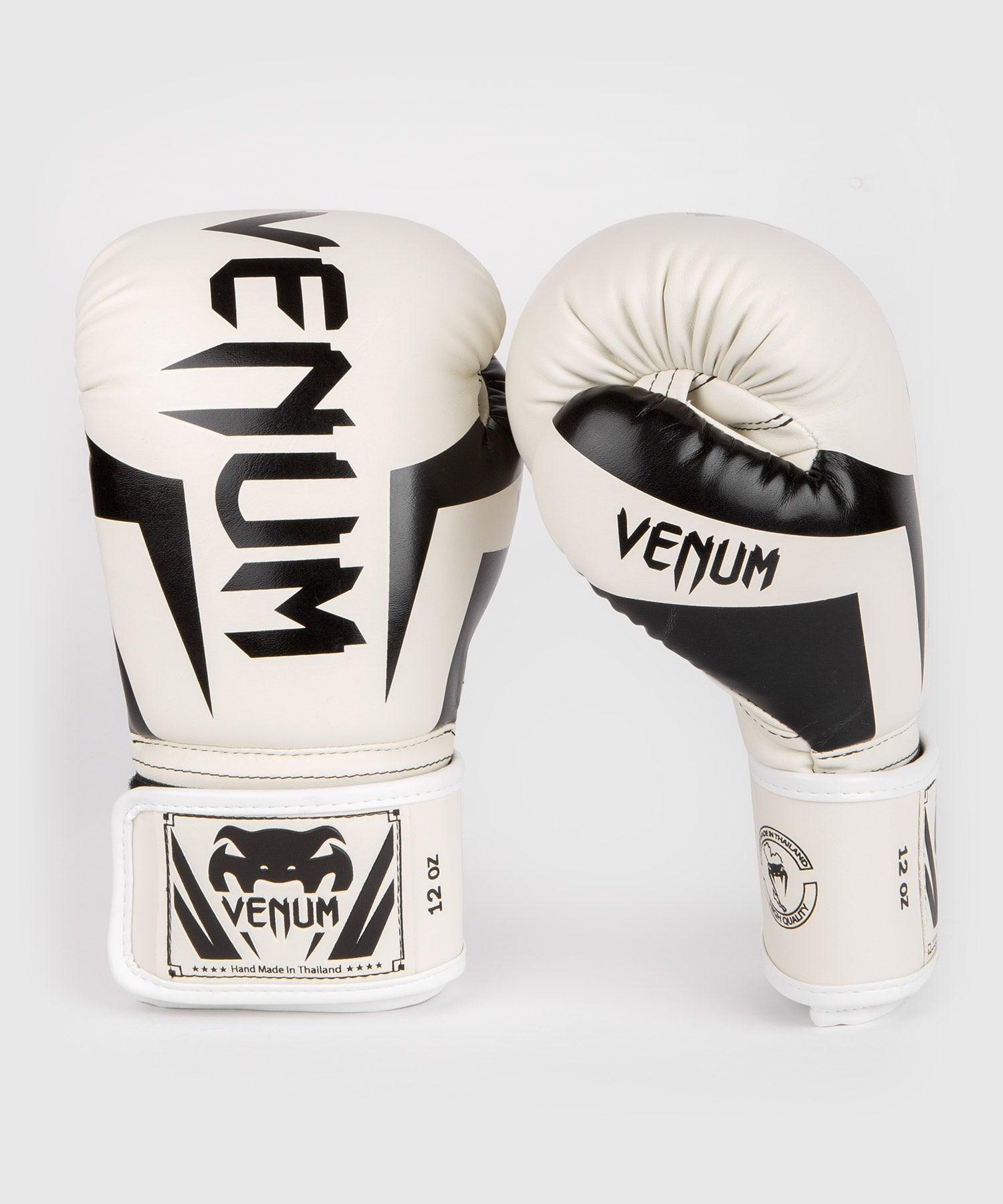 Venum Elite Boxing Gloves - White/Black Picture 2
