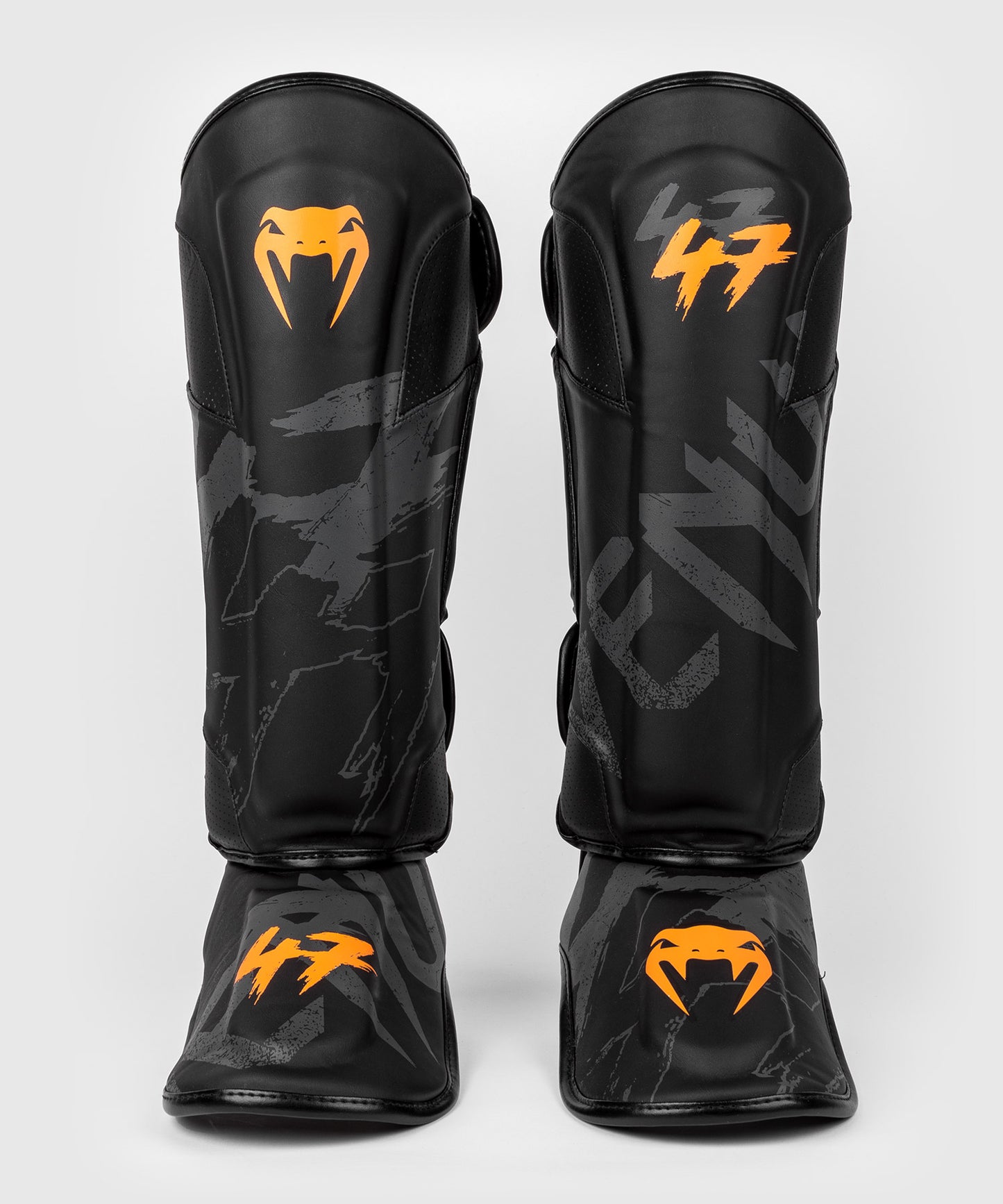 Venum S47 Shinguards - Black/Orange