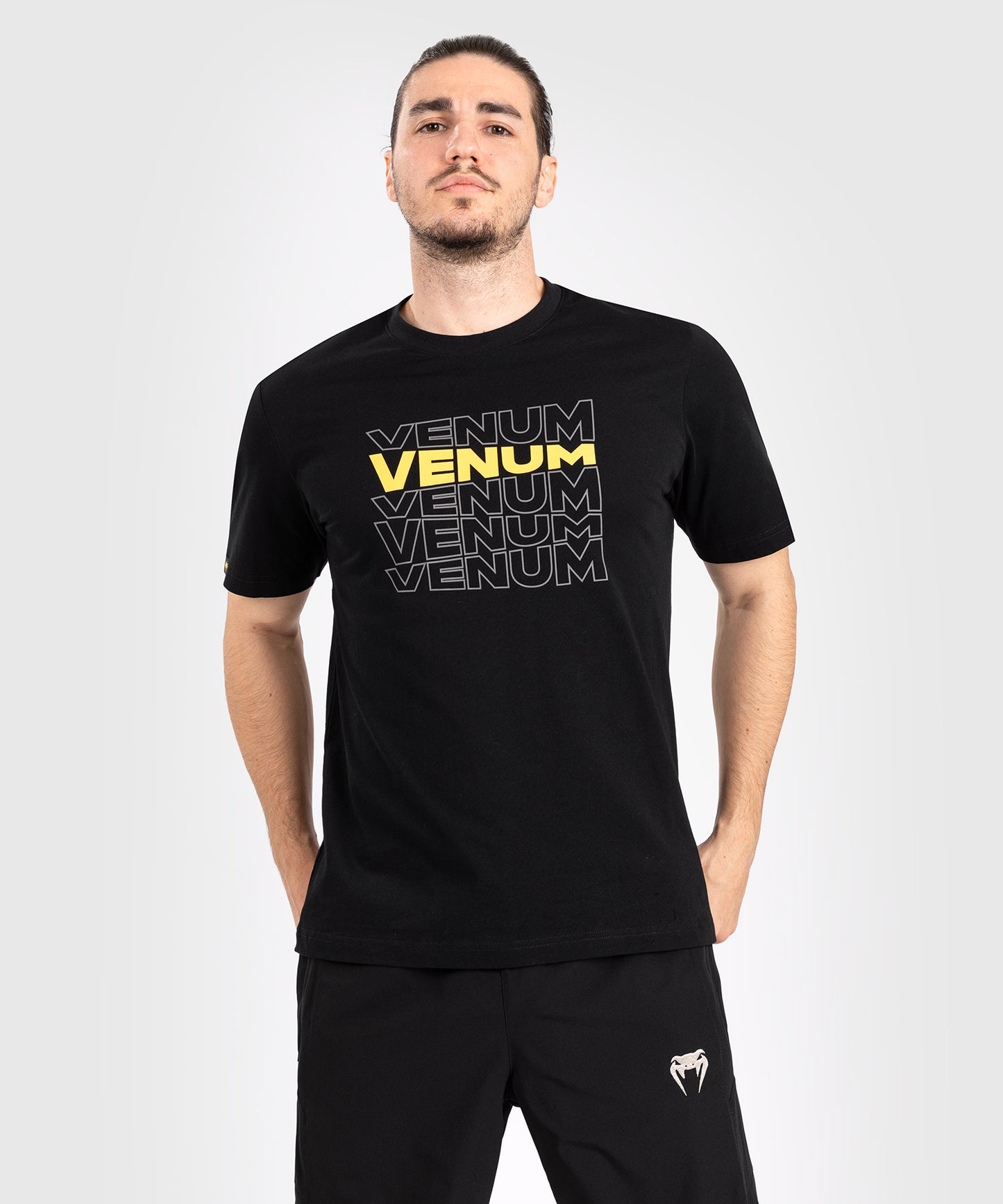 Venum Vertigo Men's Short Sleeve T-shirt - Black/Yellow