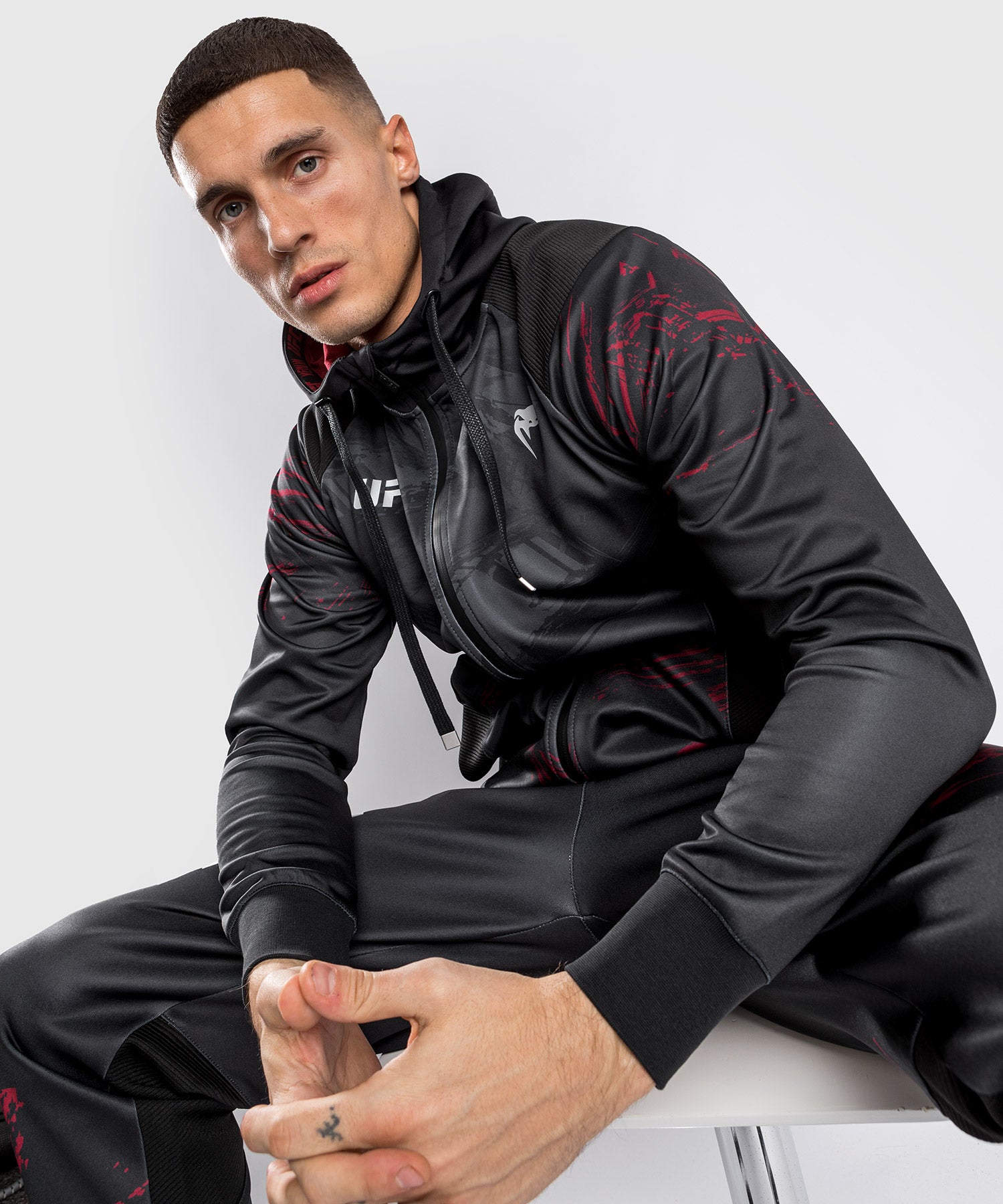 UFC Fusion by Venum Men's Replica Zip Hoodie - Black - Venum