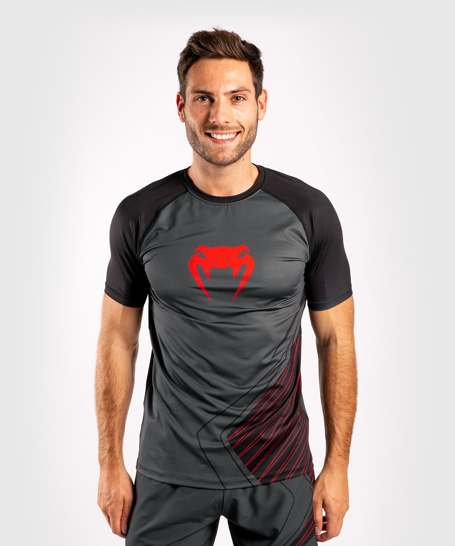 Venum Contender 5.0 Dry Tech T shirt Black Red