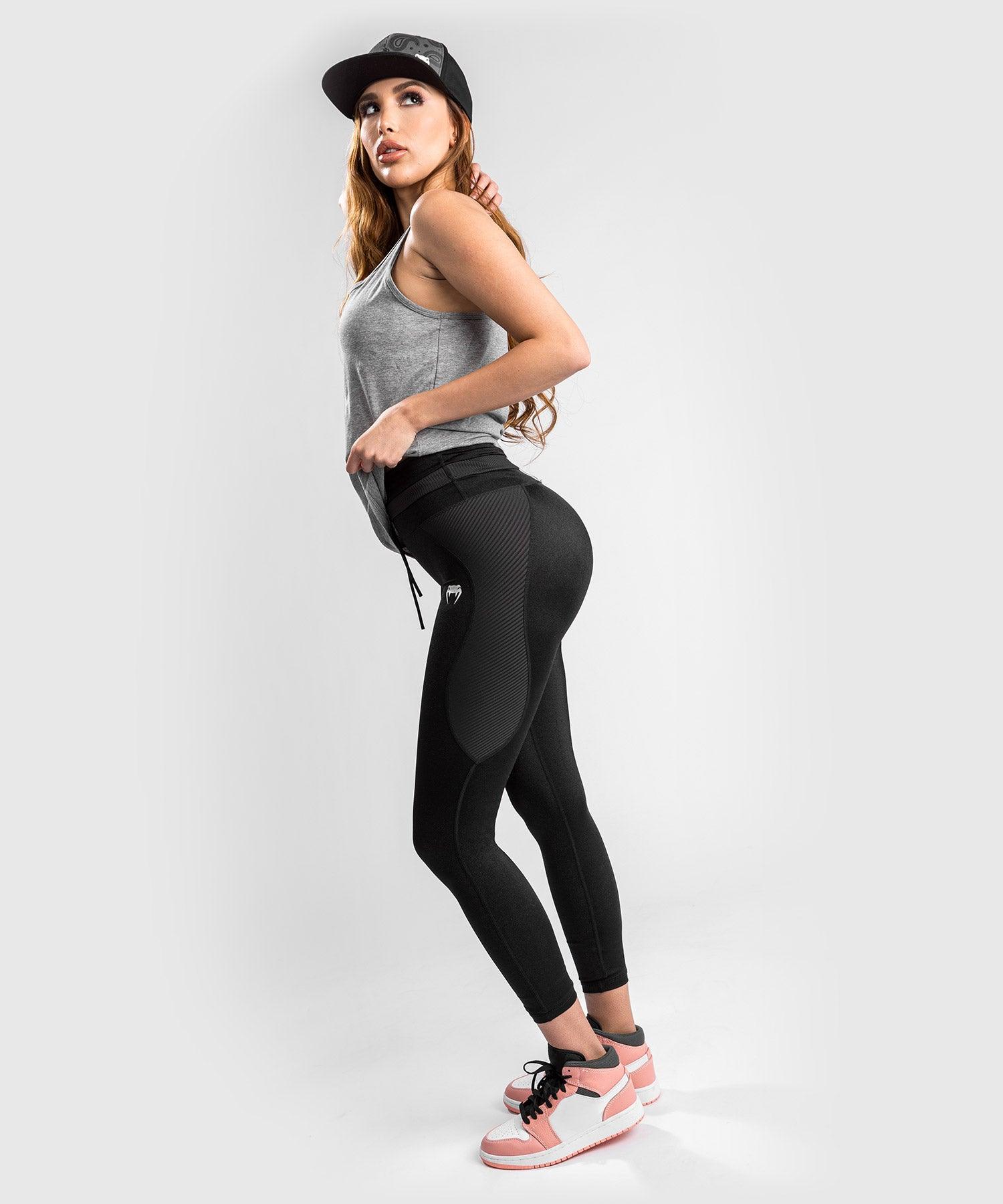 Venum Glow Leggings 7 8 for Women Black L