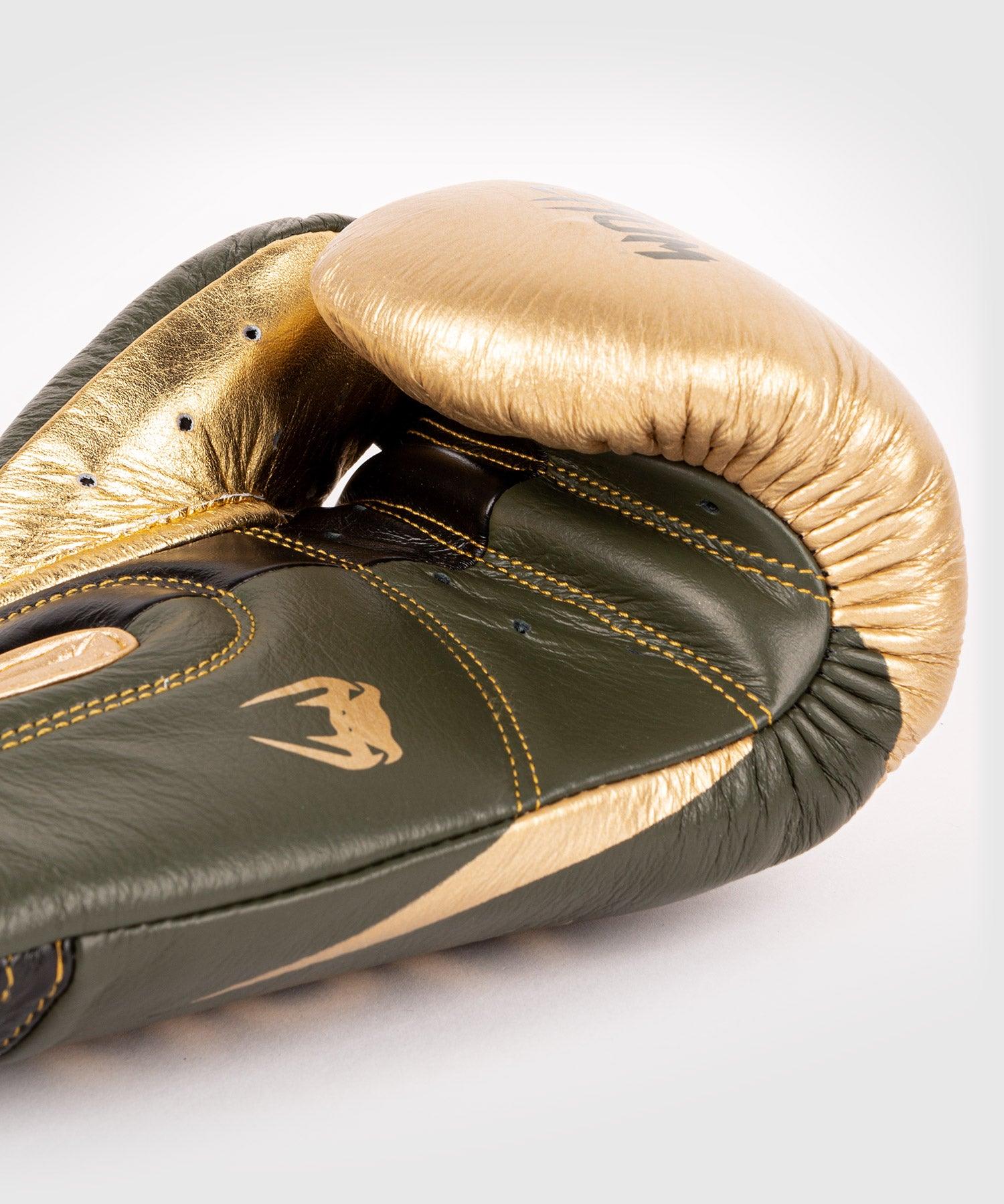 Venum Hammer Pro Boxing Gloves Velcro - Khaki/Gold Picture 5