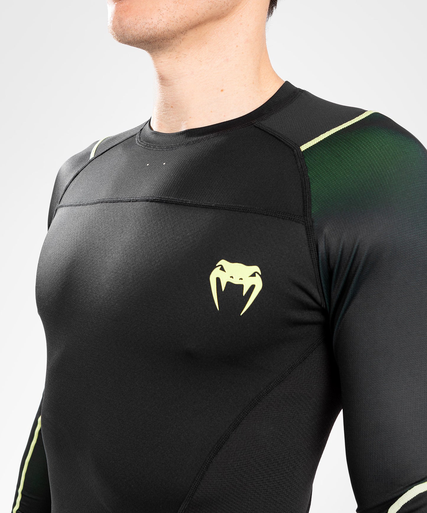 Venum Fusion 2.0 Rashguard long sleeves - Black/Yellow