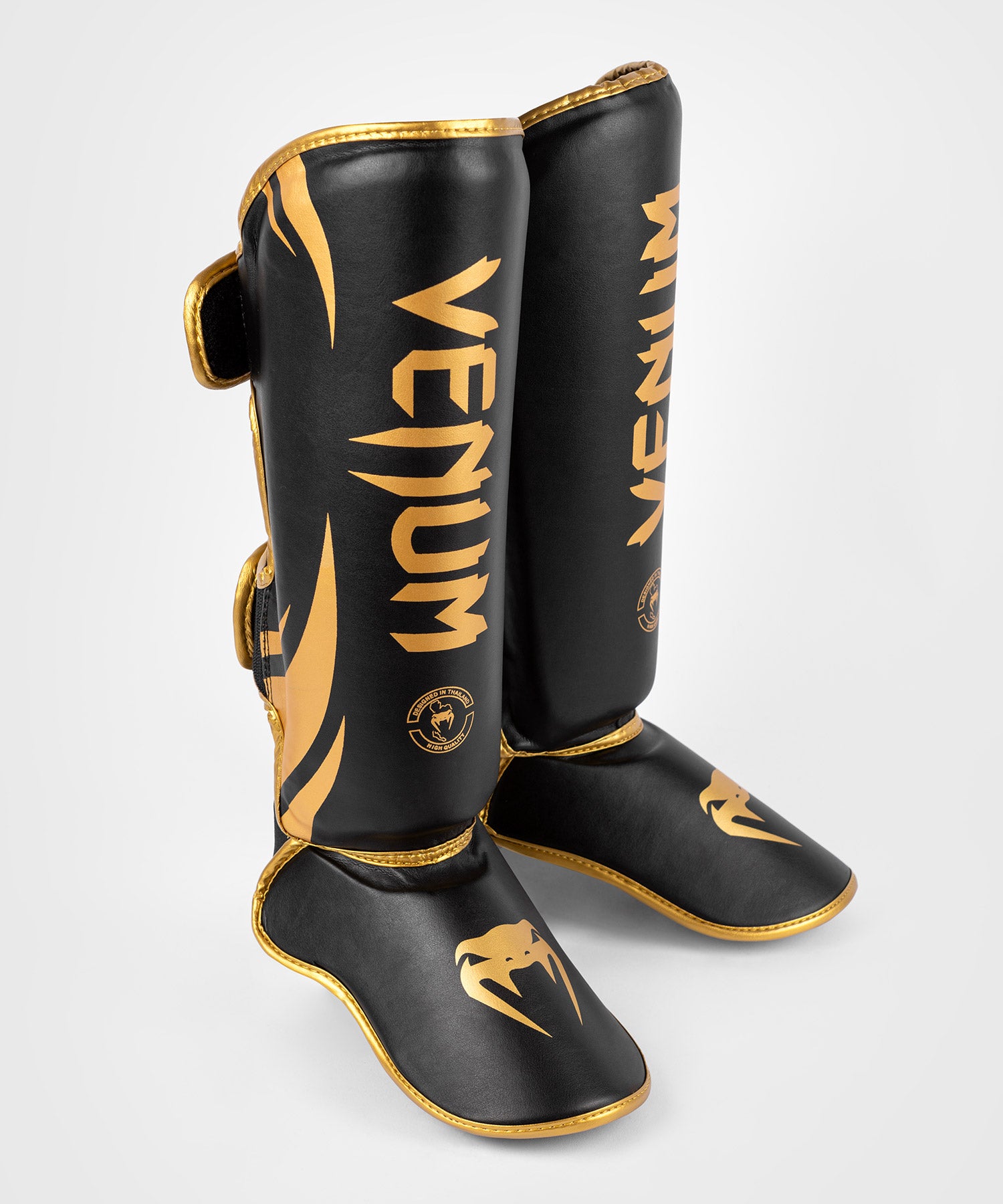 Venum Challenger Standup Shin Guards Black Gold