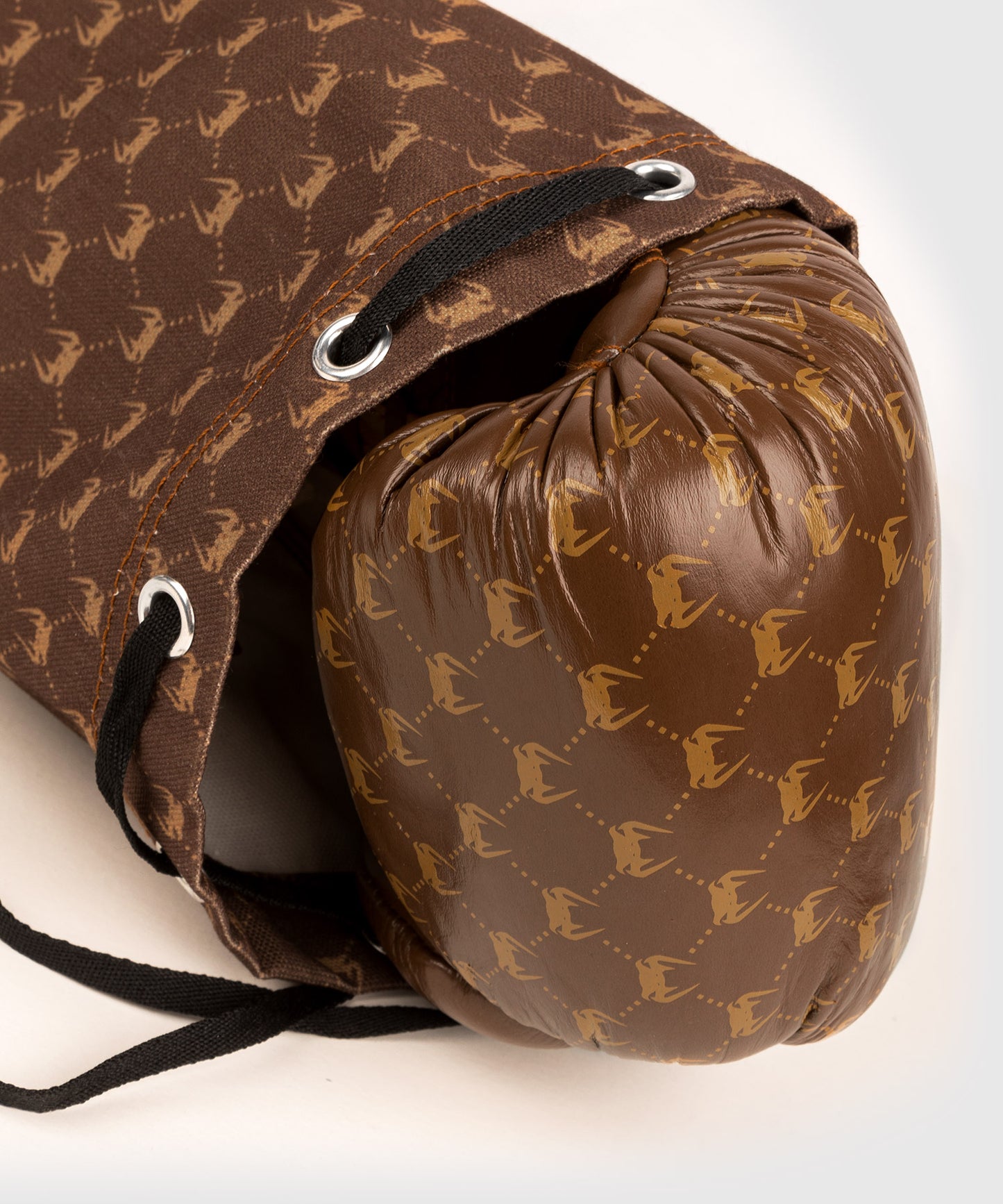 Venum Coco Monogram Pro Lace Up Boxing Gloves - Grizzly Brown