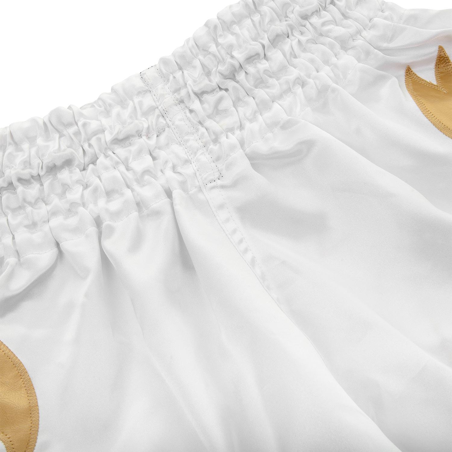 Venum Bangkok Inferno Muay Thai Shorts - White/Gold Picture 4