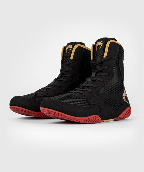 Venum Contender Boxing Shoes Black Gold Red Venum