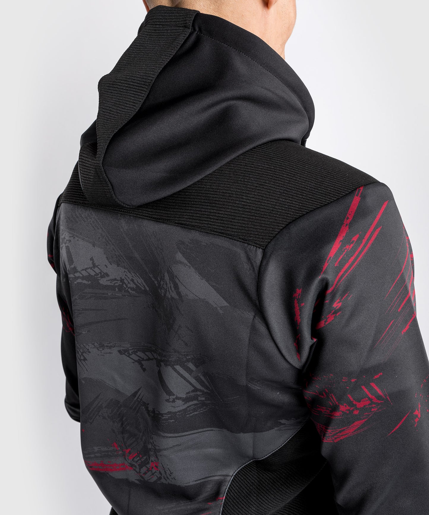 UFC Venum Authentic Fight Week 2.0 Men's Zipped Hoodie - Black/Red