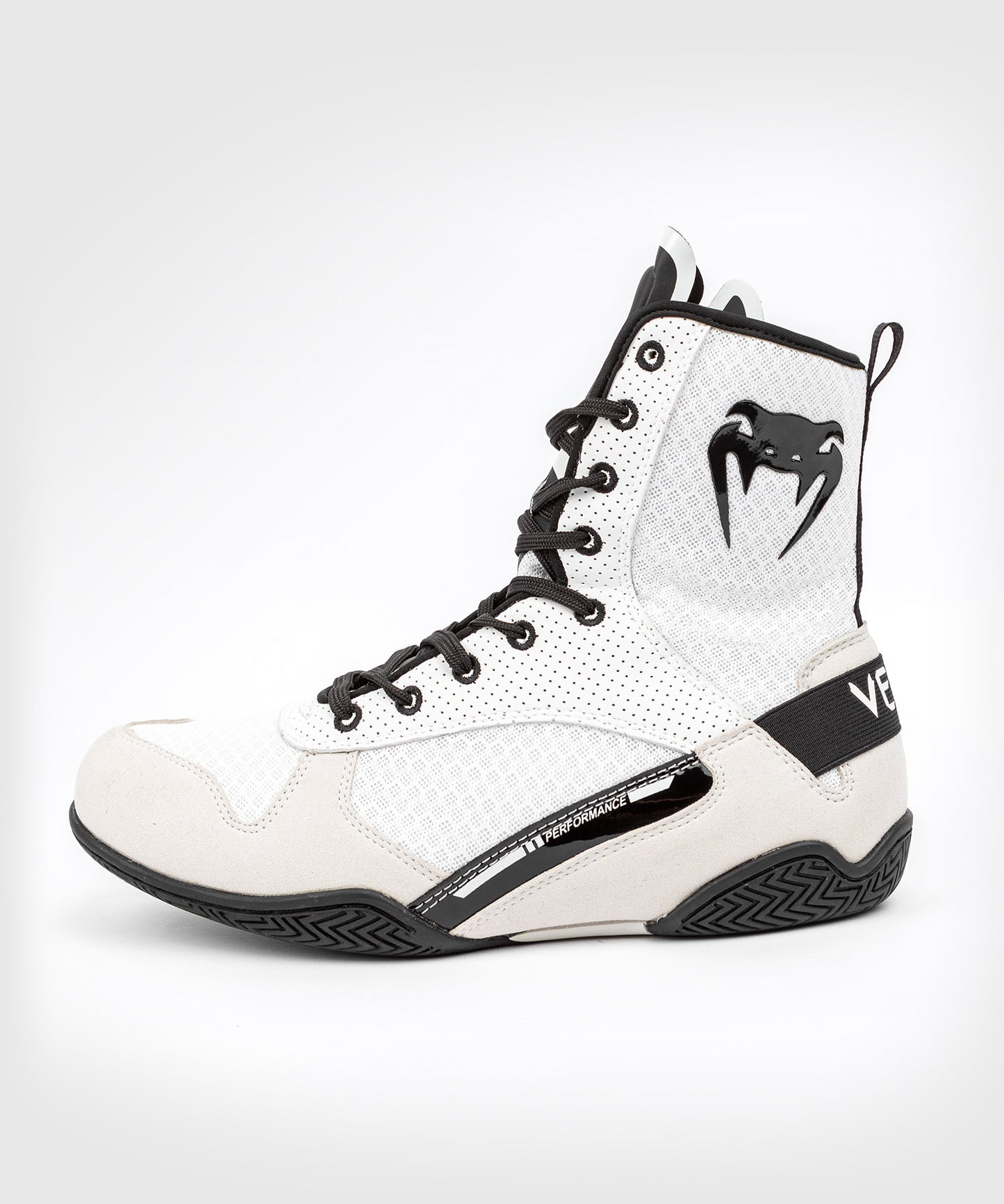 Venum Elite Boxing Shoes - White/Black