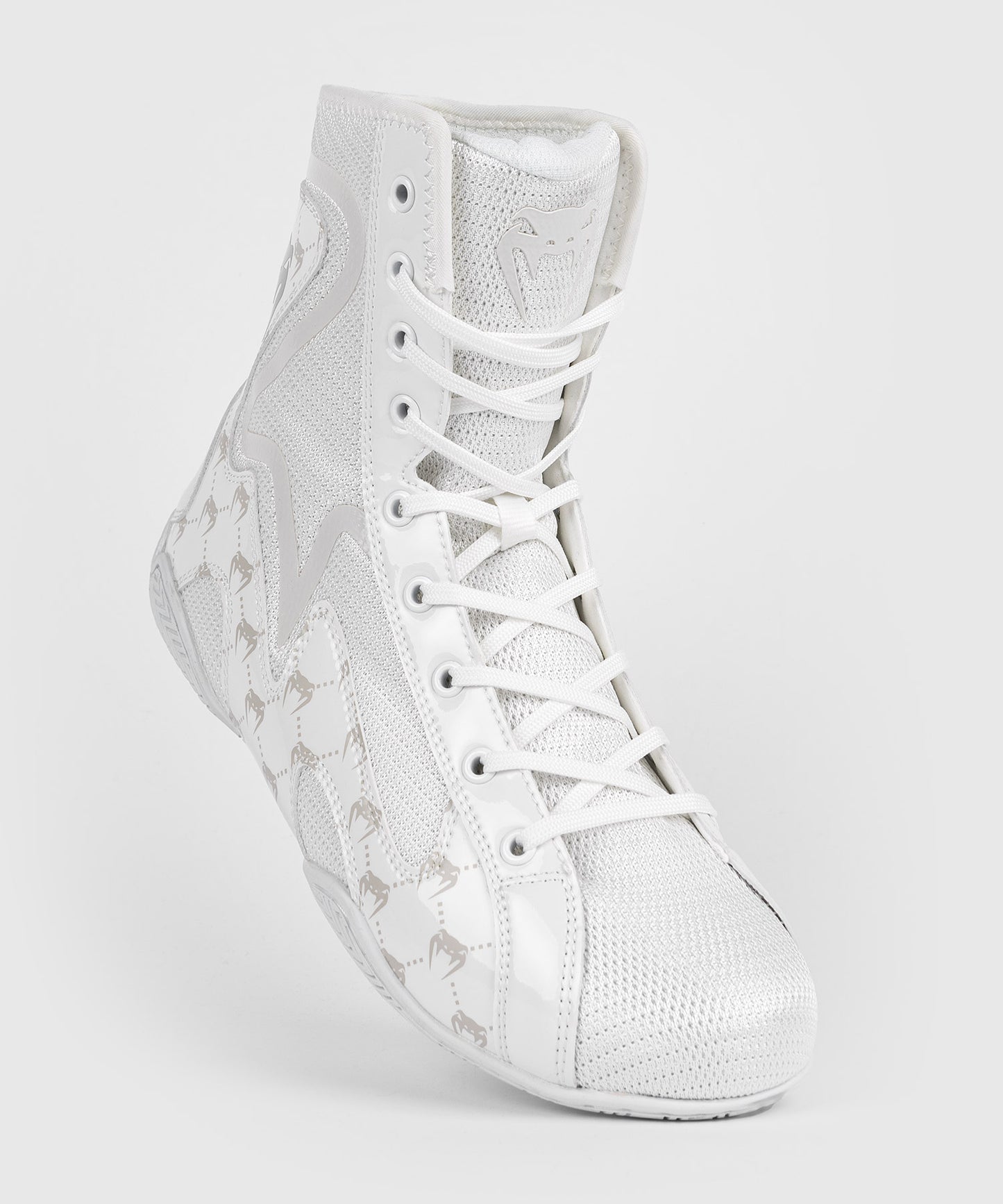 Venum Elite Evo Monogram Boxing Shoes - White/Off-White